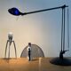 Large desk lamp manade France design Philippe Stephant vintage 90