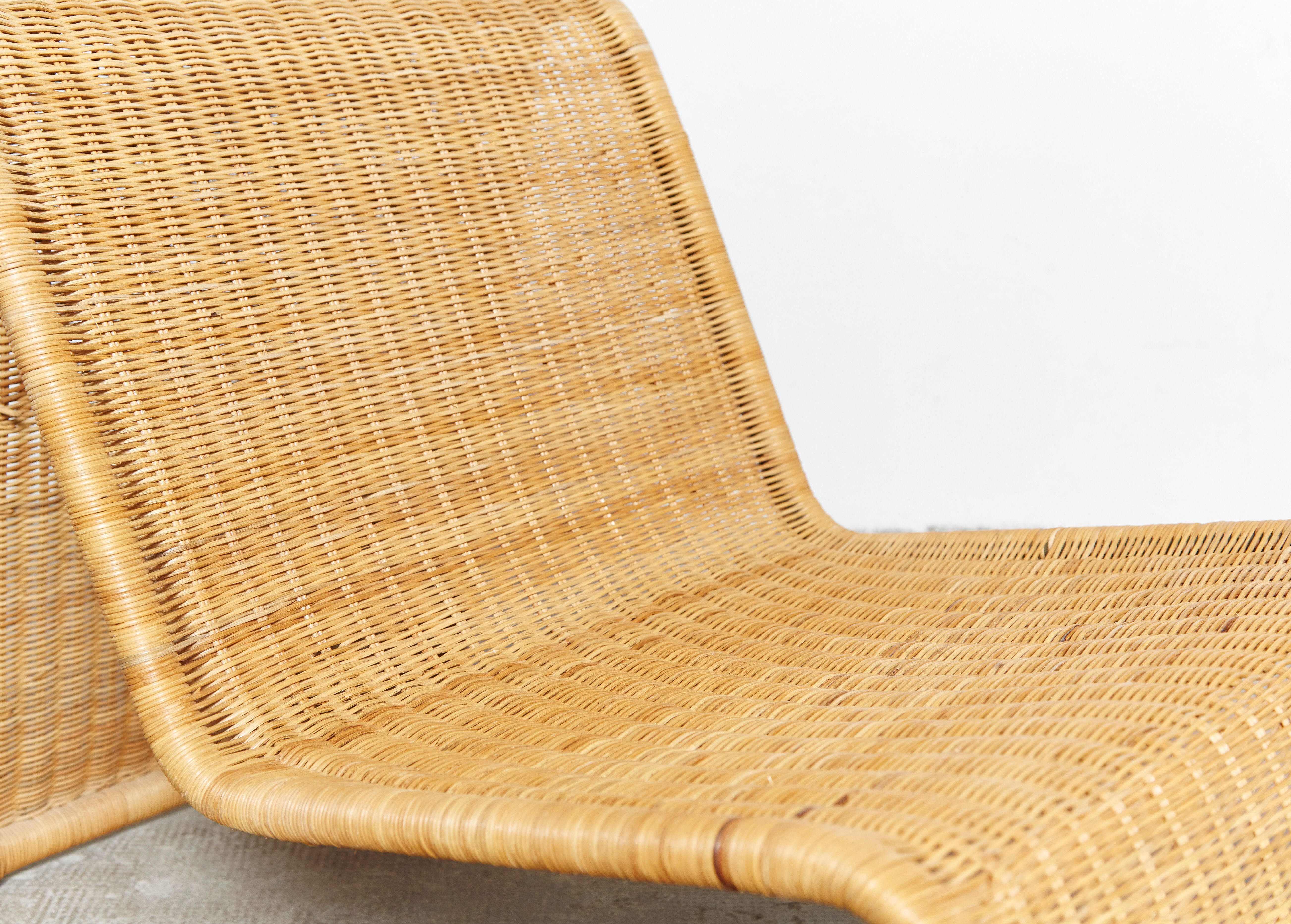 Tito Agnoli wicker chair P3 for Pierantonio Bonacina