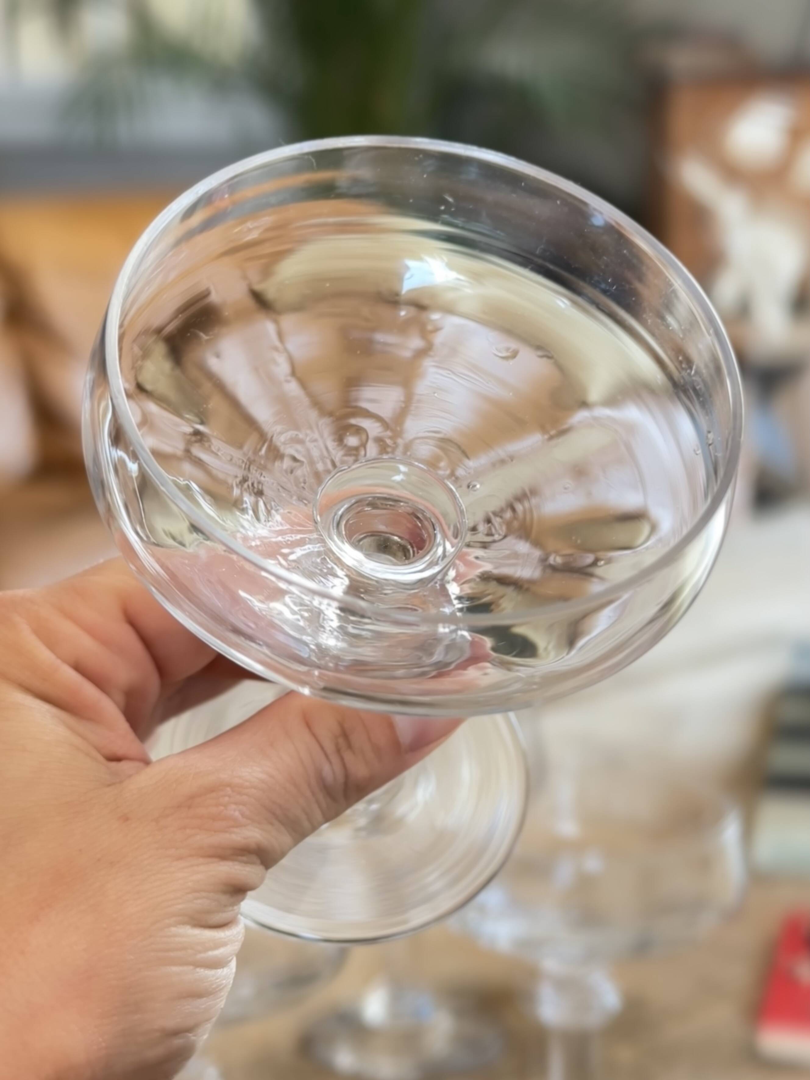 Nipple-shaped champagne glasses