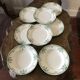 Set of 12 Terre de fer Fushia/Onnaing mixed plates