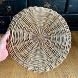 Pair of vintage bamboo stools