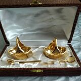 Duo salerons in porcelain from Limoges R Montigny