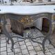 Console en bois et marbre
