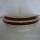 Opaque porcelain vegetable tureen/tureen from digoin sarreguemines, pasteur model