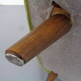 Italian Mohair Wingback Chair, 1950s