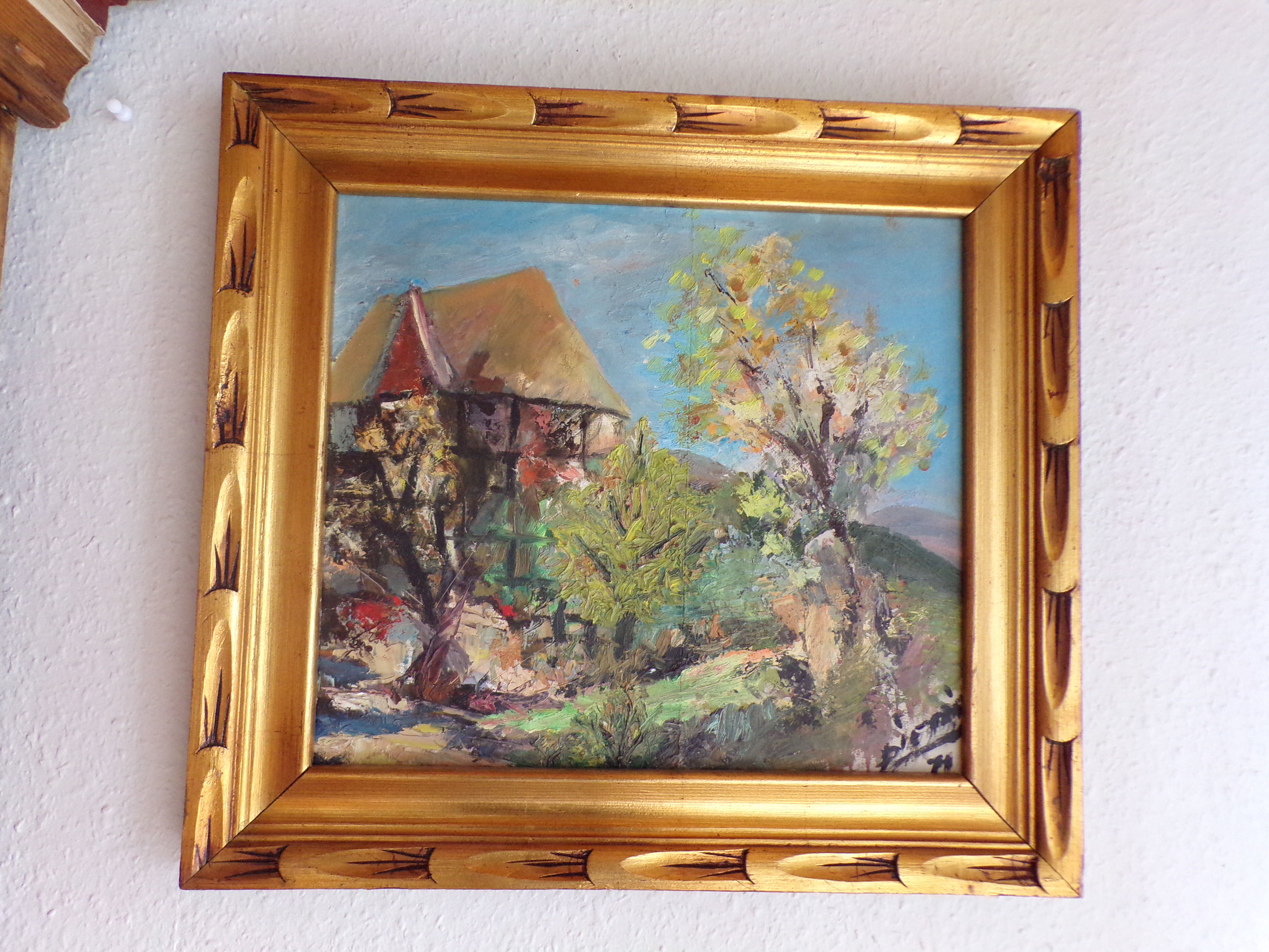 Signed landscape painting