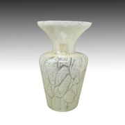 1970s Luxury handcrafted Green Vase in Murano glass by Maestro del Vetro.
