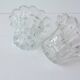 Vintage 1980s Reims-Style Glass Candle Holders