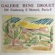 Poster in lithograph of Émile Lahner, Galerie René Drouet, 1977