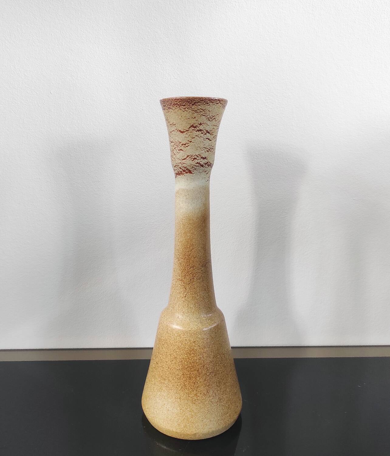 Vintage large vase in Pyrite stoneware