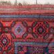 Handmade antique Afghan Baluch rug 95cm x 219cm 1880s