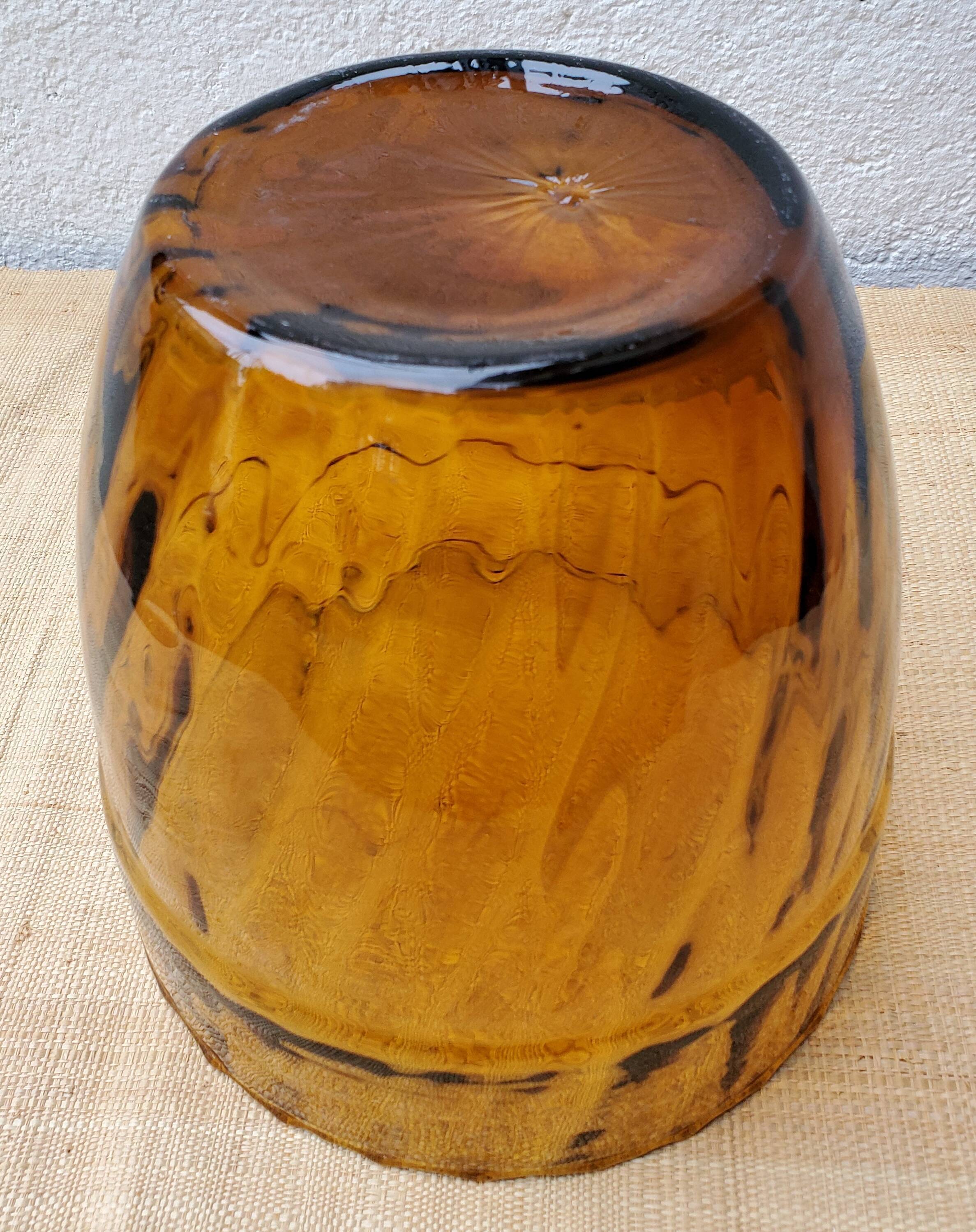 Cache amber glass jar