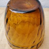 Cache amber glass jar