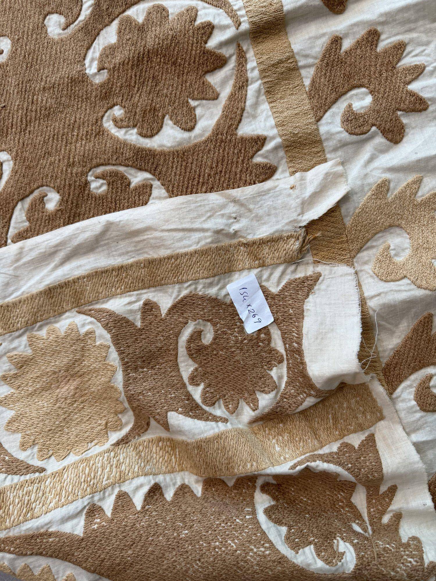Vintage hand-embroidered tablecloth 154x269 cm