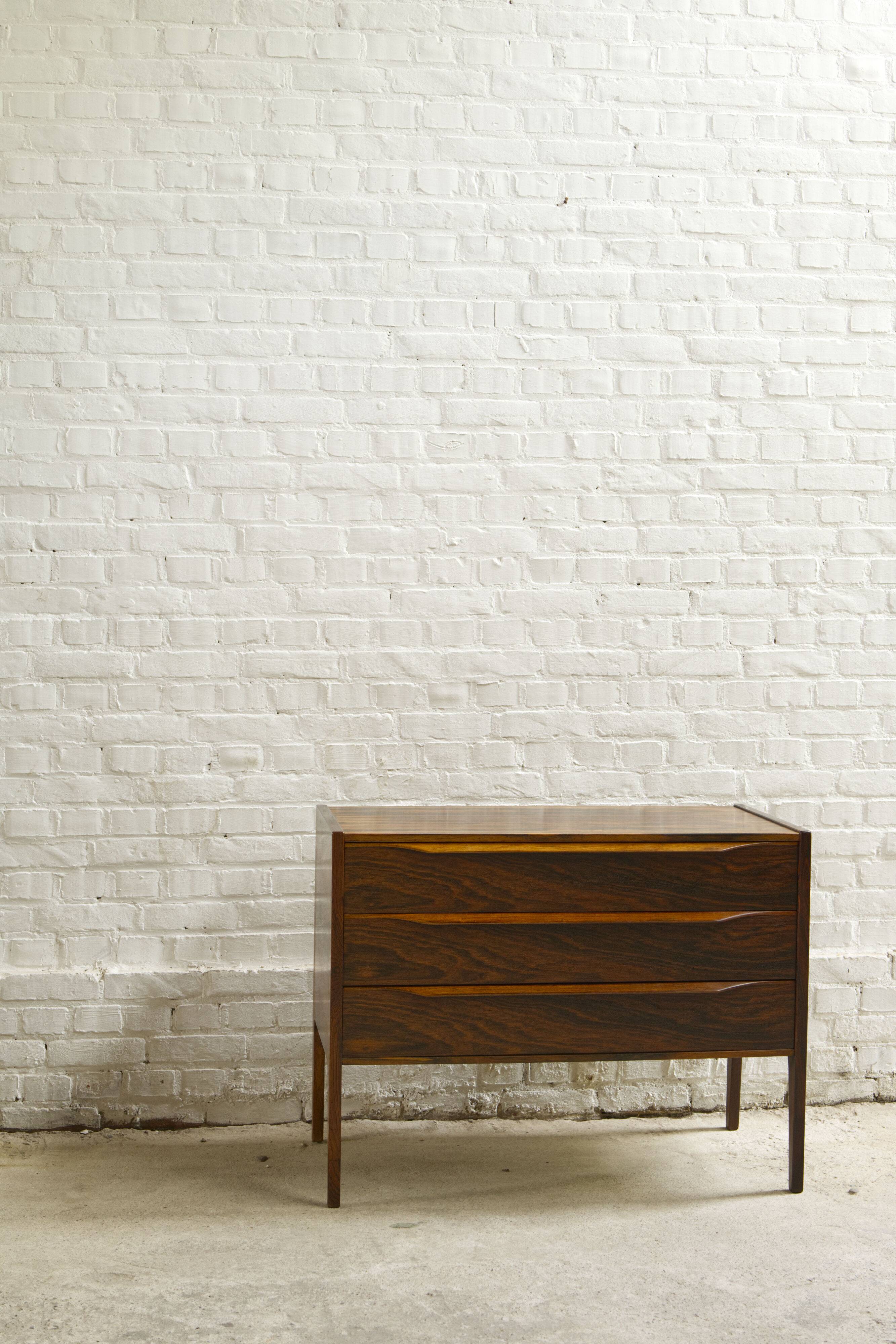 Rosewood chest of drawers, model 34, Kai Kristiansen by Aksel Kjersgaard, 1960s