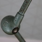 JIELDE 2-arm green lamp, 1960s square foot