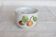 Small vintage white earthenware bowl - Fruit slip decor
