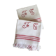 Set of two old honeycomb towels