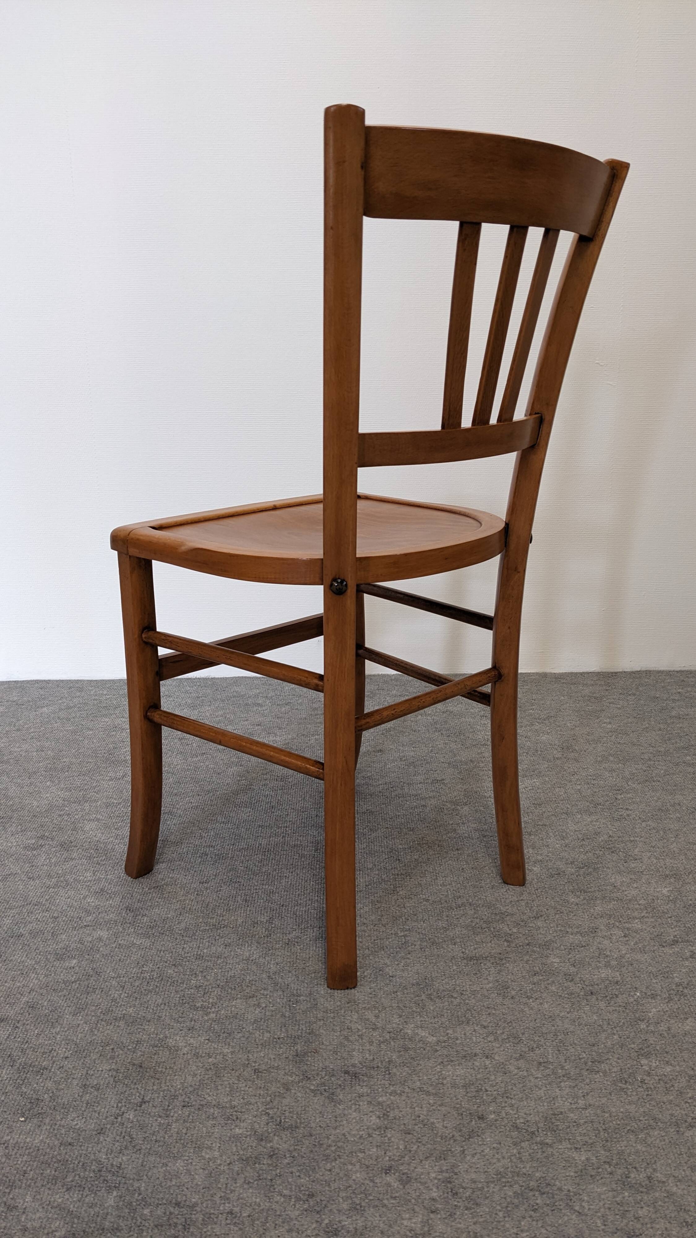 Set of 6 bistro chairs by Luterma, 50s/60s