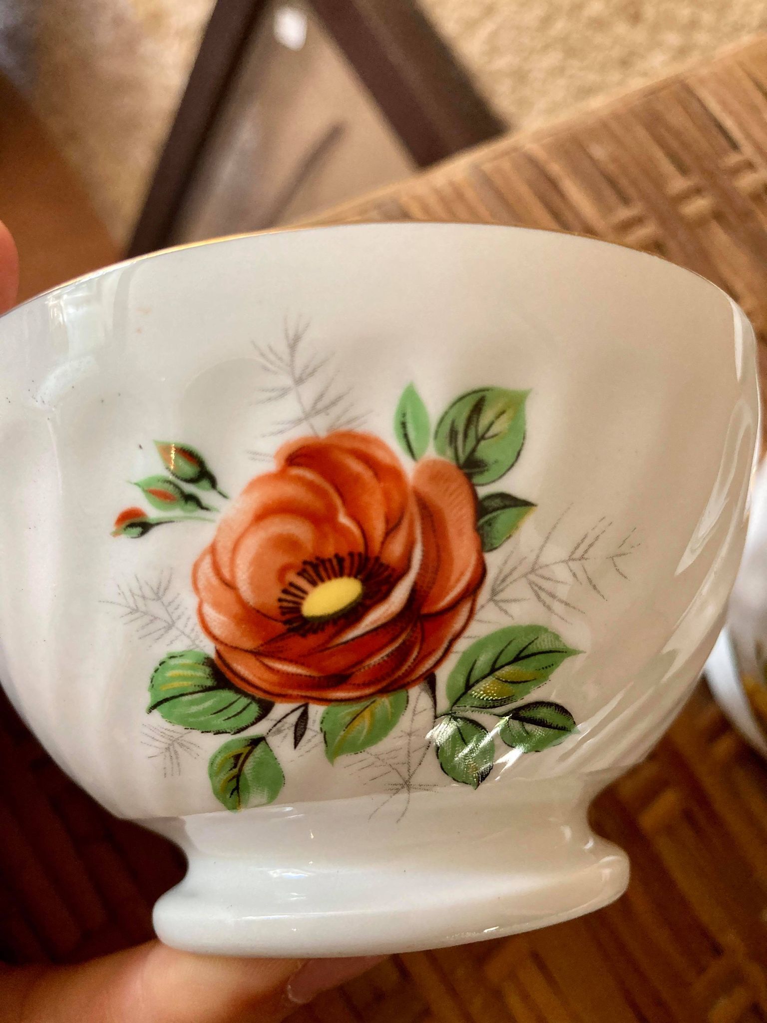 Set of 5 porcelain bowls