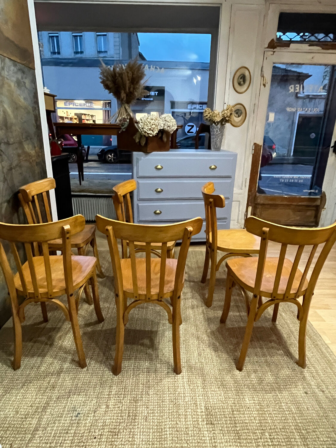 Set of 6 Luterma bistro chairs