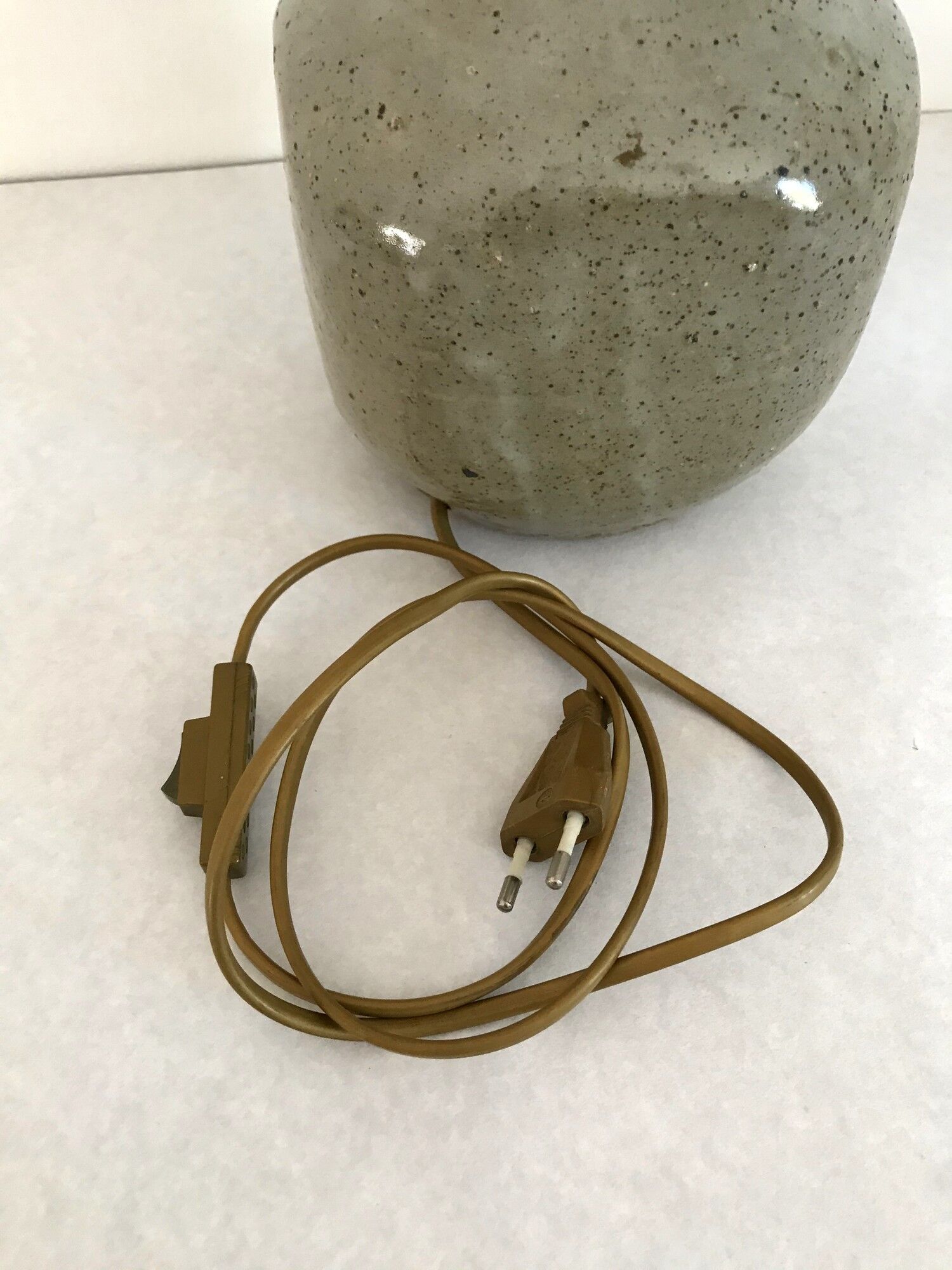 Vintage lamp in glazed stoneware 70s