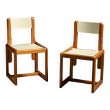André Sornay: pair of chairs, France circa 1960