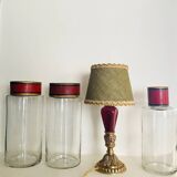 Bronze lamp, 2 M new fabric cable, lampshade