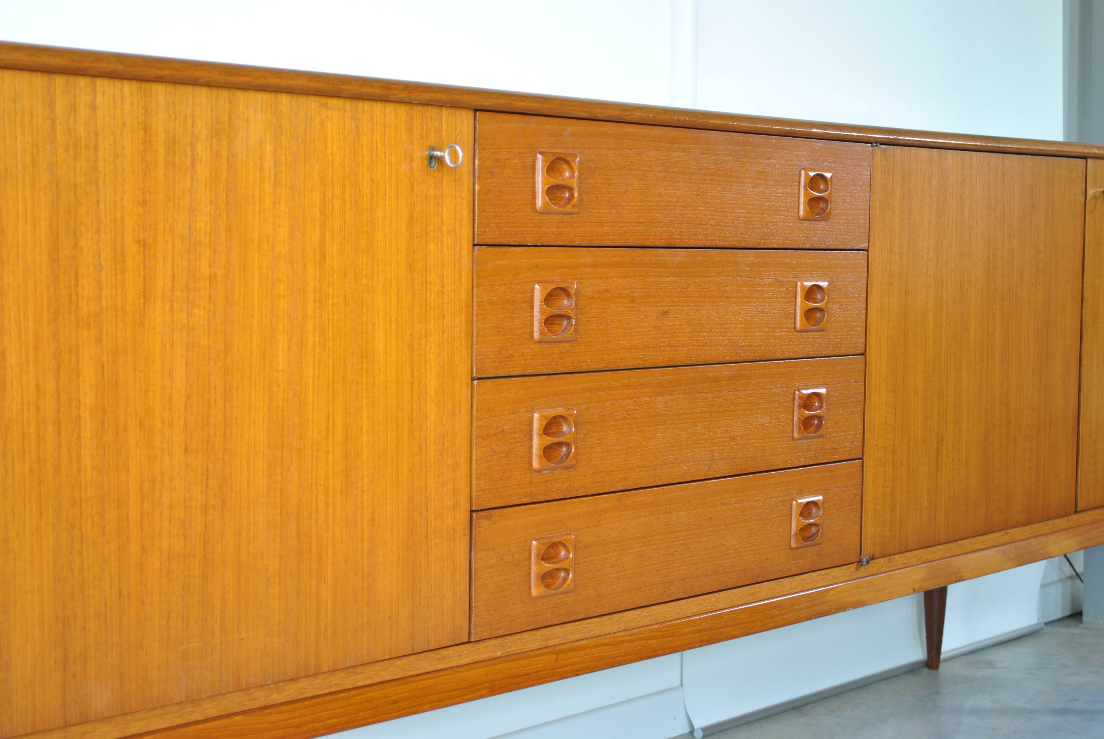 Scandinavian teak row 1970