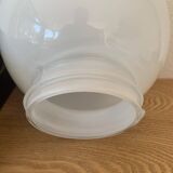 ▪️Modernist Minimalist Space Age Cubic Plastic and Glass Globe Lamp