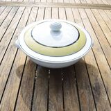 Old White & Yellow Earthenware Soup