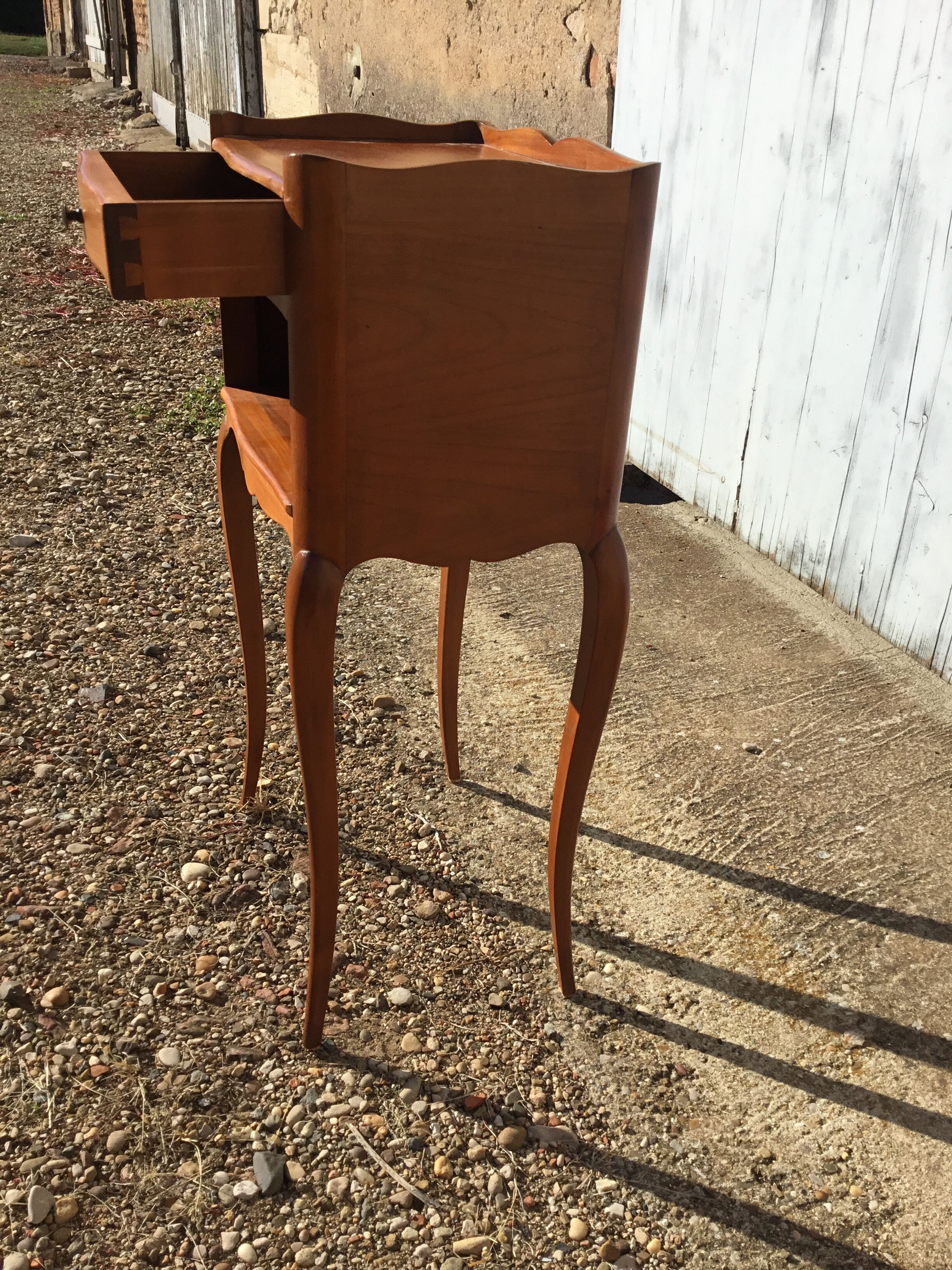 Bedside in cherry Louis XV