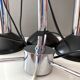 Hustadt metal waterfall lamp 1970 Germany