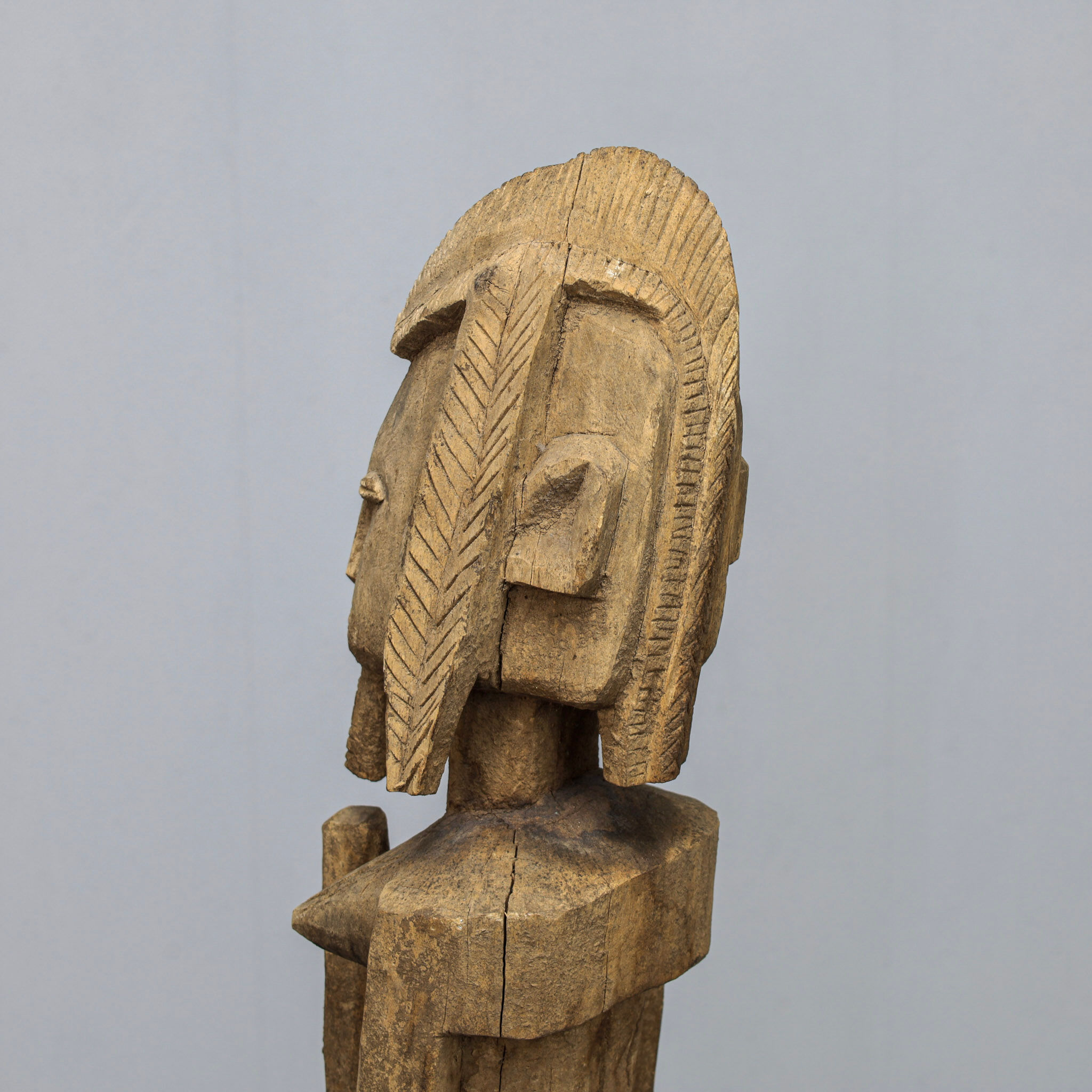 Hand-carved Dogon style female sculpture, Africa, 1970s