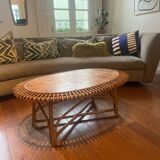 Rattan coffee table 1960