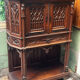 Gothic Buffet Cabinet in Carved Oak, 19th Century