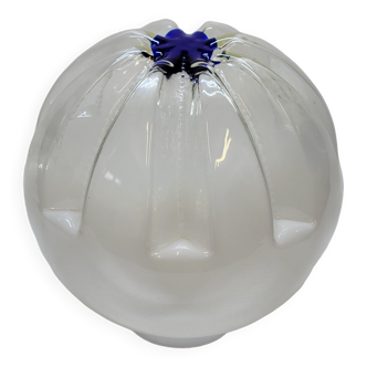 Globe Boule Pour Suspension Ou Lampe Lampadaire Vintage Mazzega Italie 1970 30cm