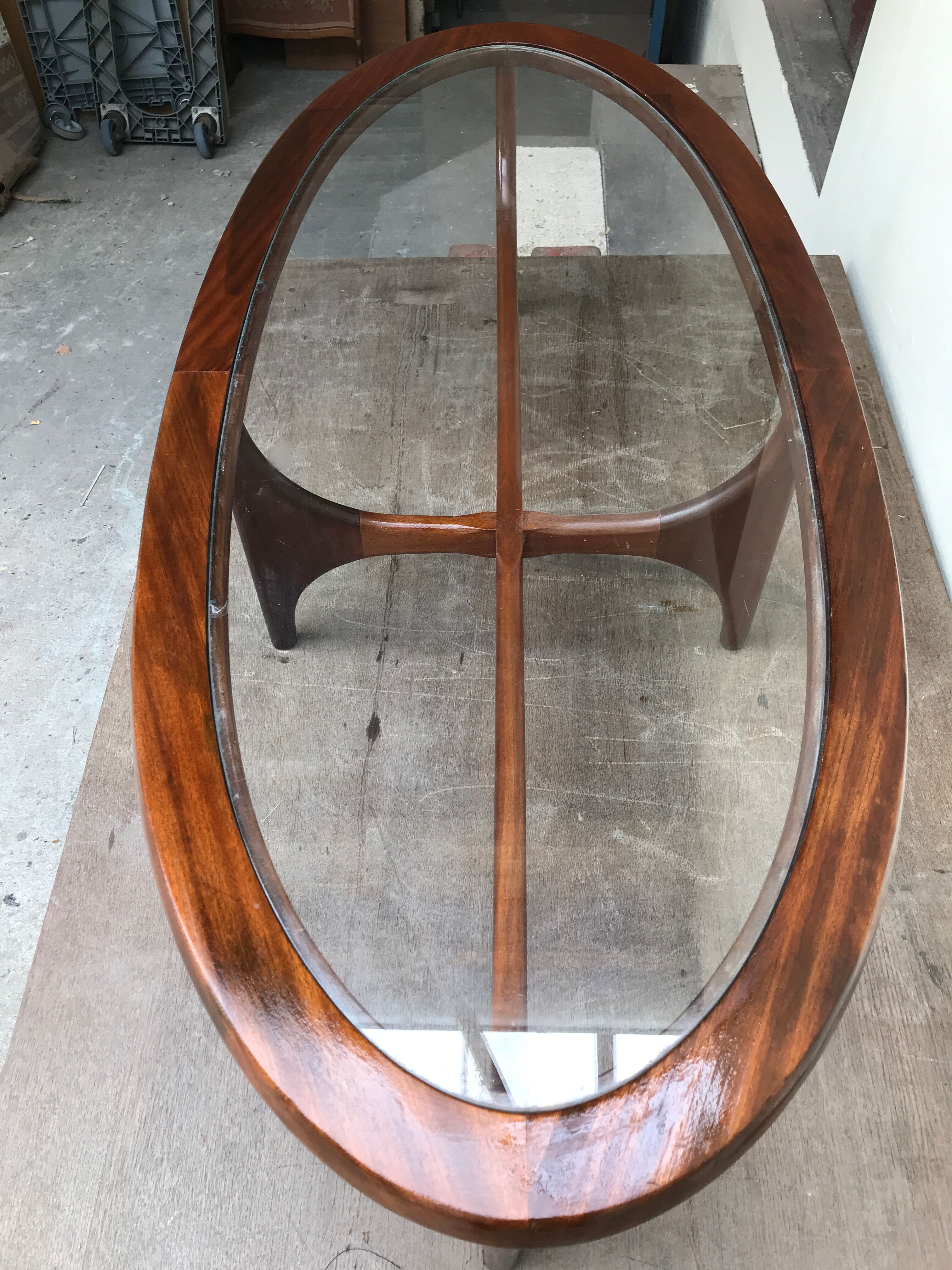 G-Plan oval coffee table