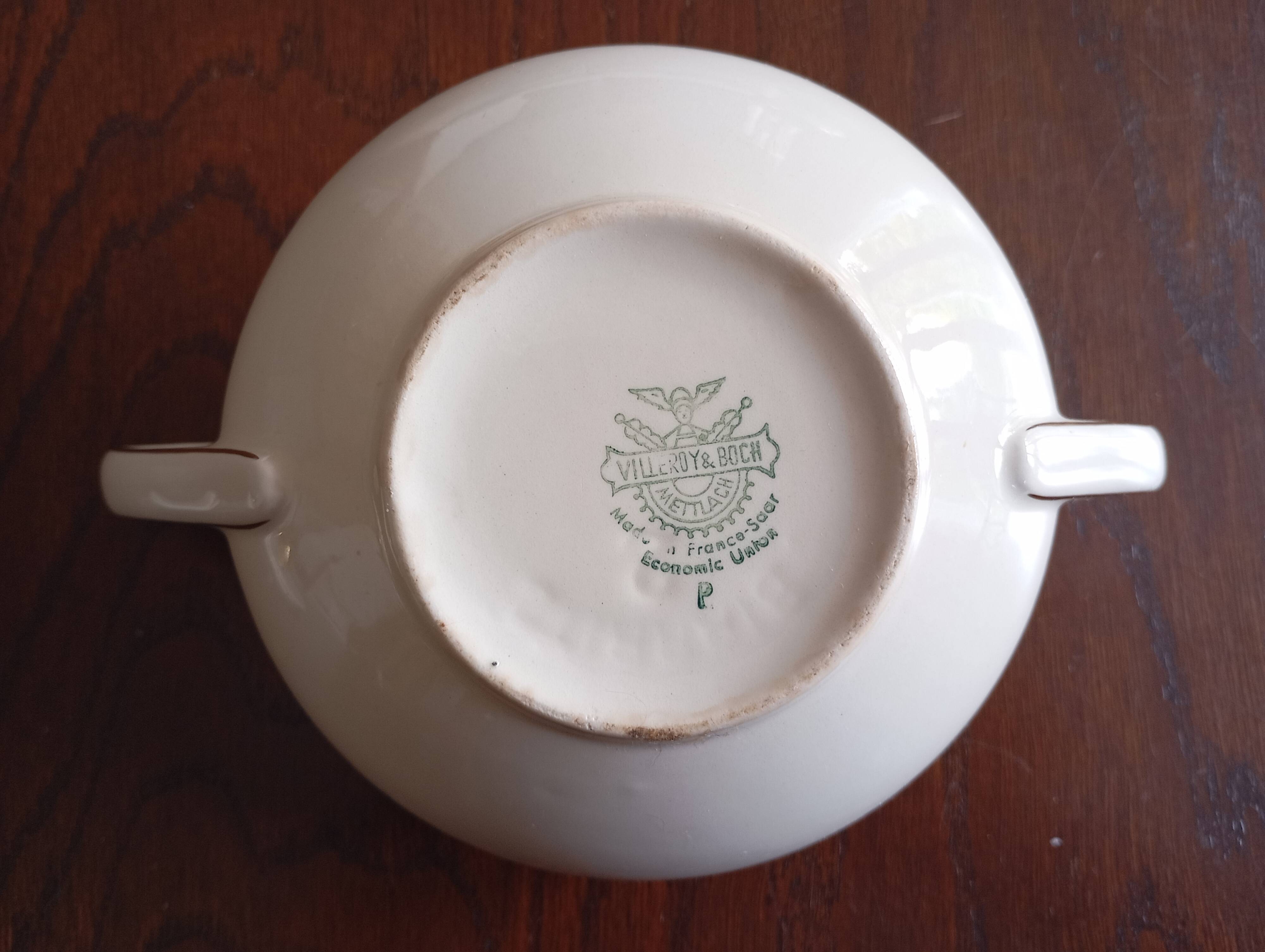 Villeroy & Boch "Biarritz" cream and sugar bowl