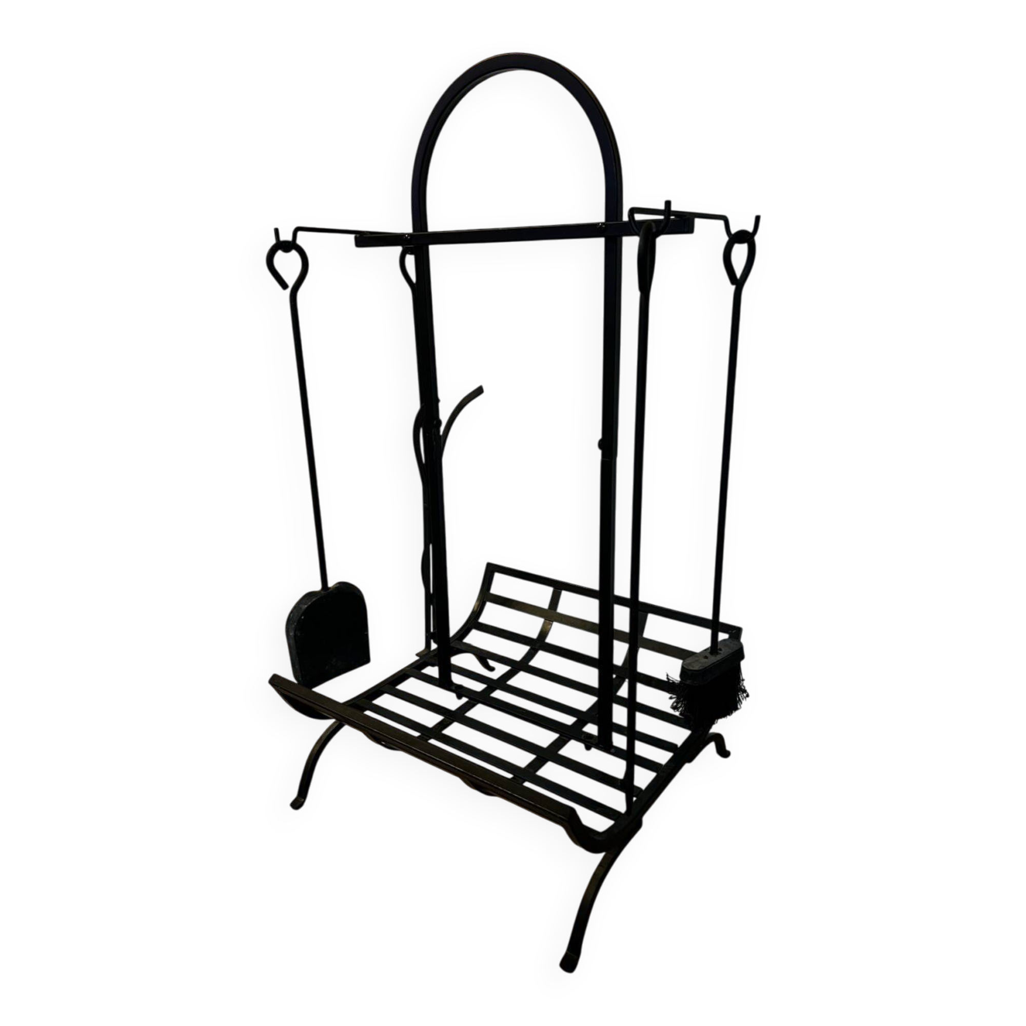 Dessert/Fireplace servant with log storage