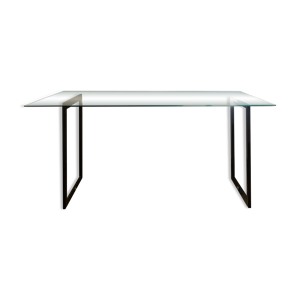 bureau en métal et verre
