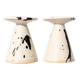 Karsten Nielsen KN Denmark Rare Postmodern Splatter Ceramic Candlestic