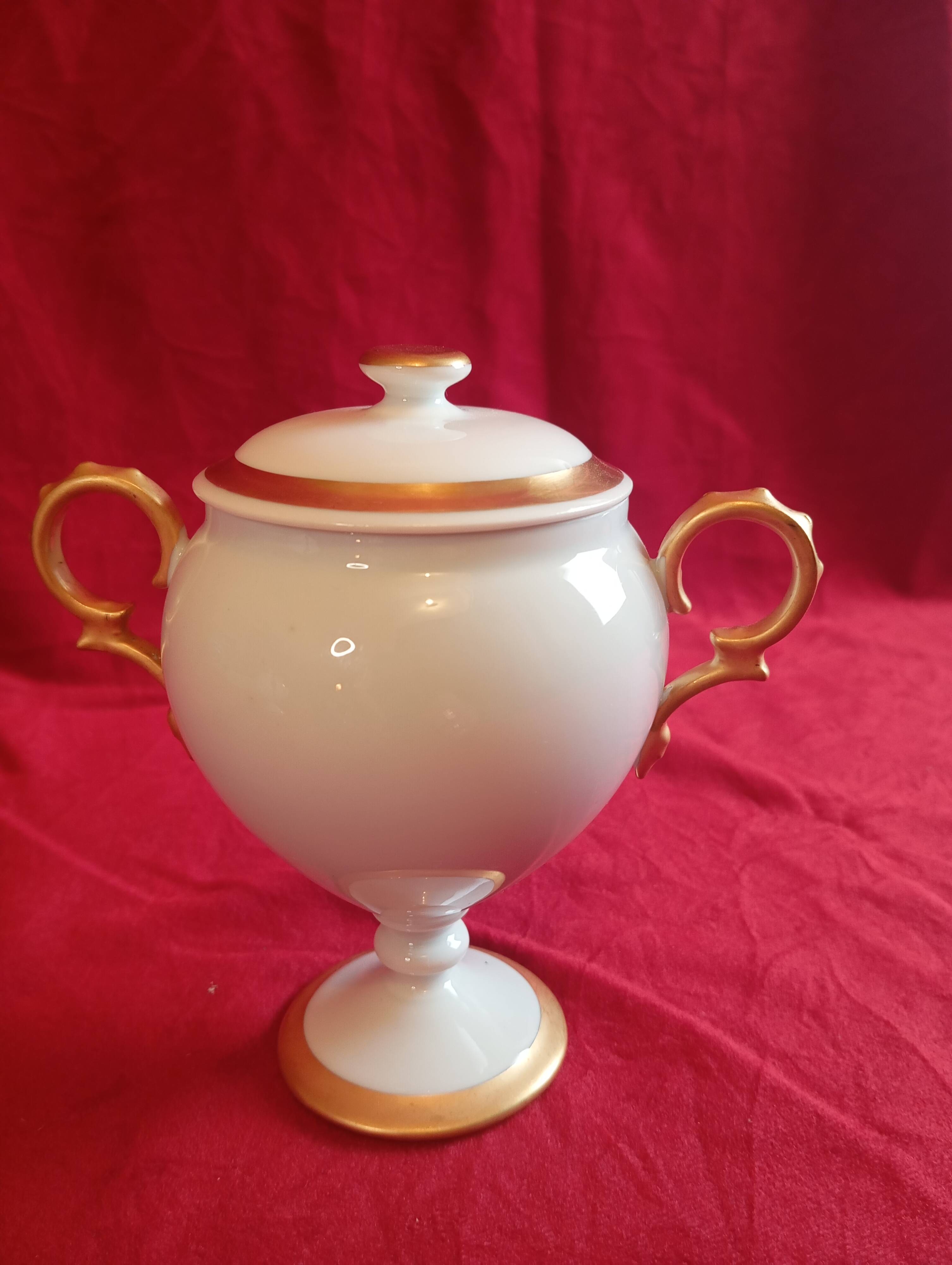 Limoges porcelain sugar bowl
