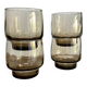 4 verres fumés vintage