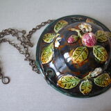 Old suspension basin planter slurry floral decoration art deco winter garden veranda