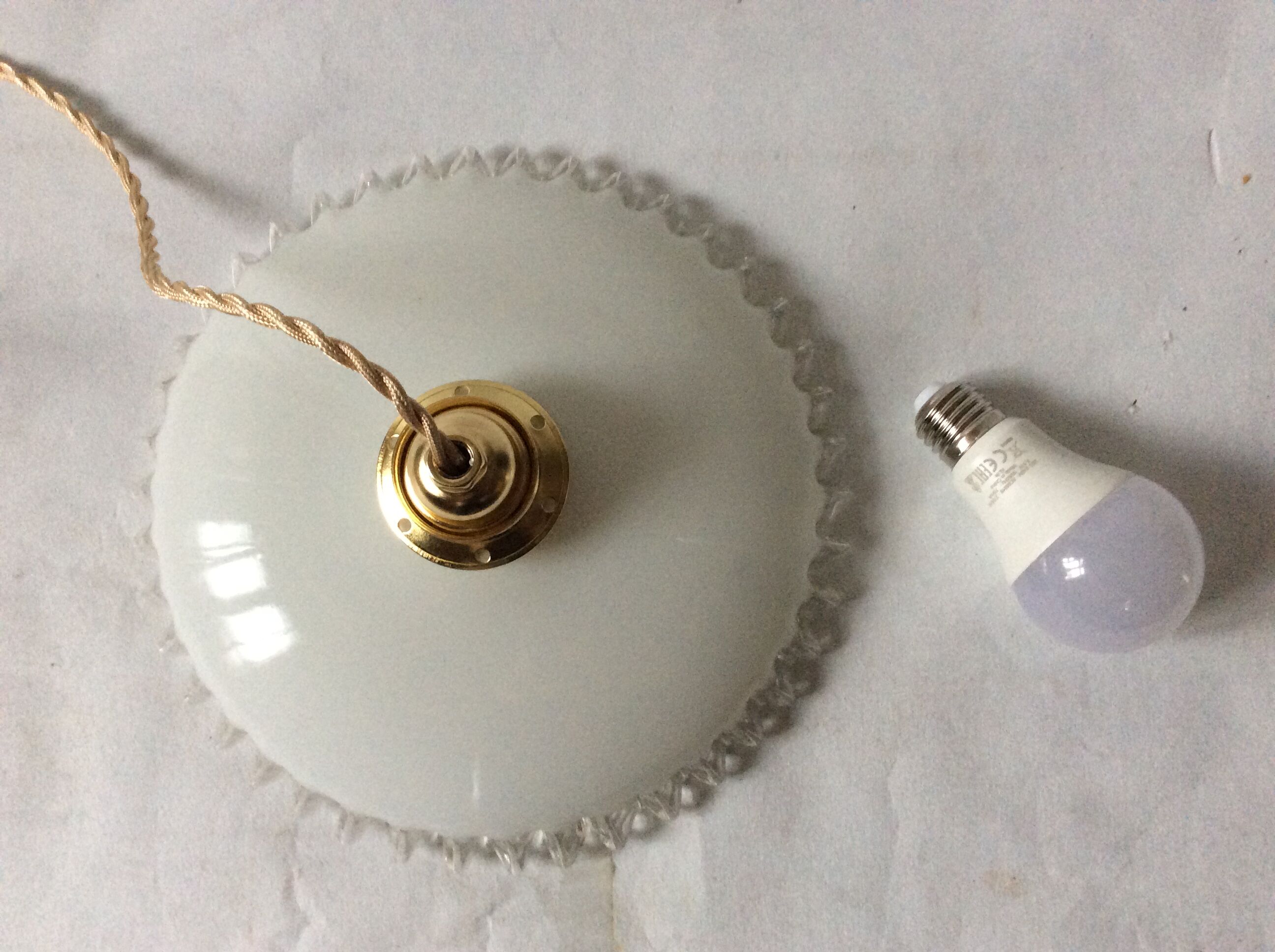 Vintage opaline hanging