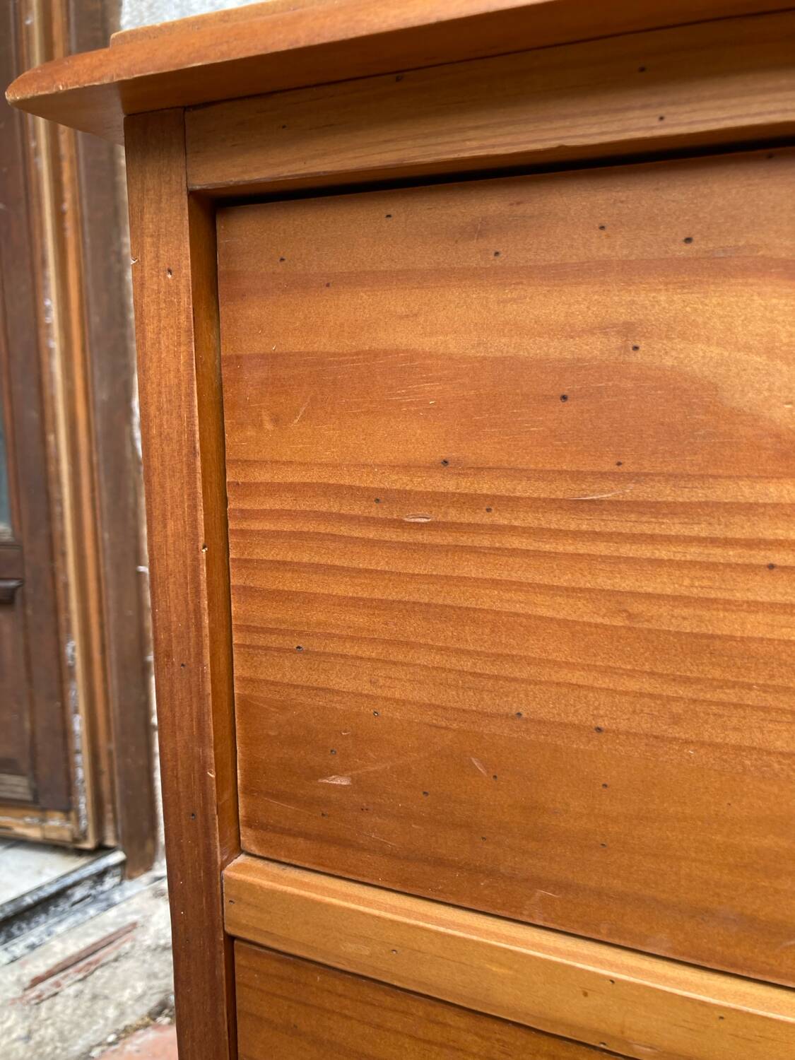 Old trade cabinet with drawers