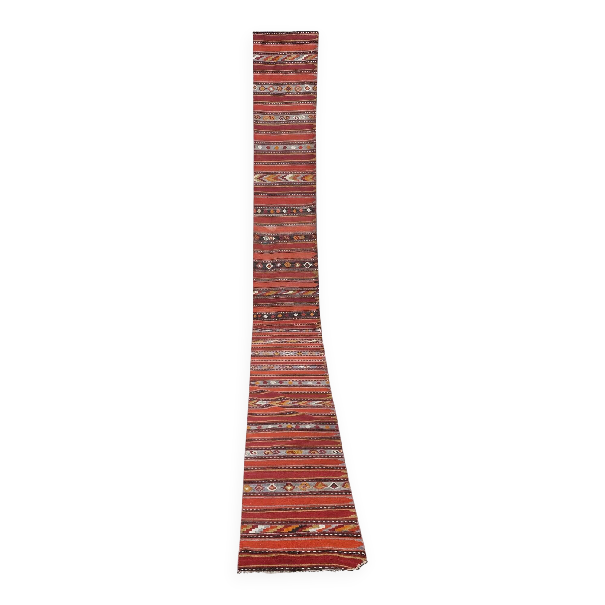 Tapis de couloir turc vintage