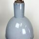 Bauhaus Grey Enamel Industrial Pendant Lamp, 1950s