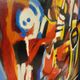 Large Dirk Jan Ribbeling Oil Painting on Canvas 1969 Amsterdam